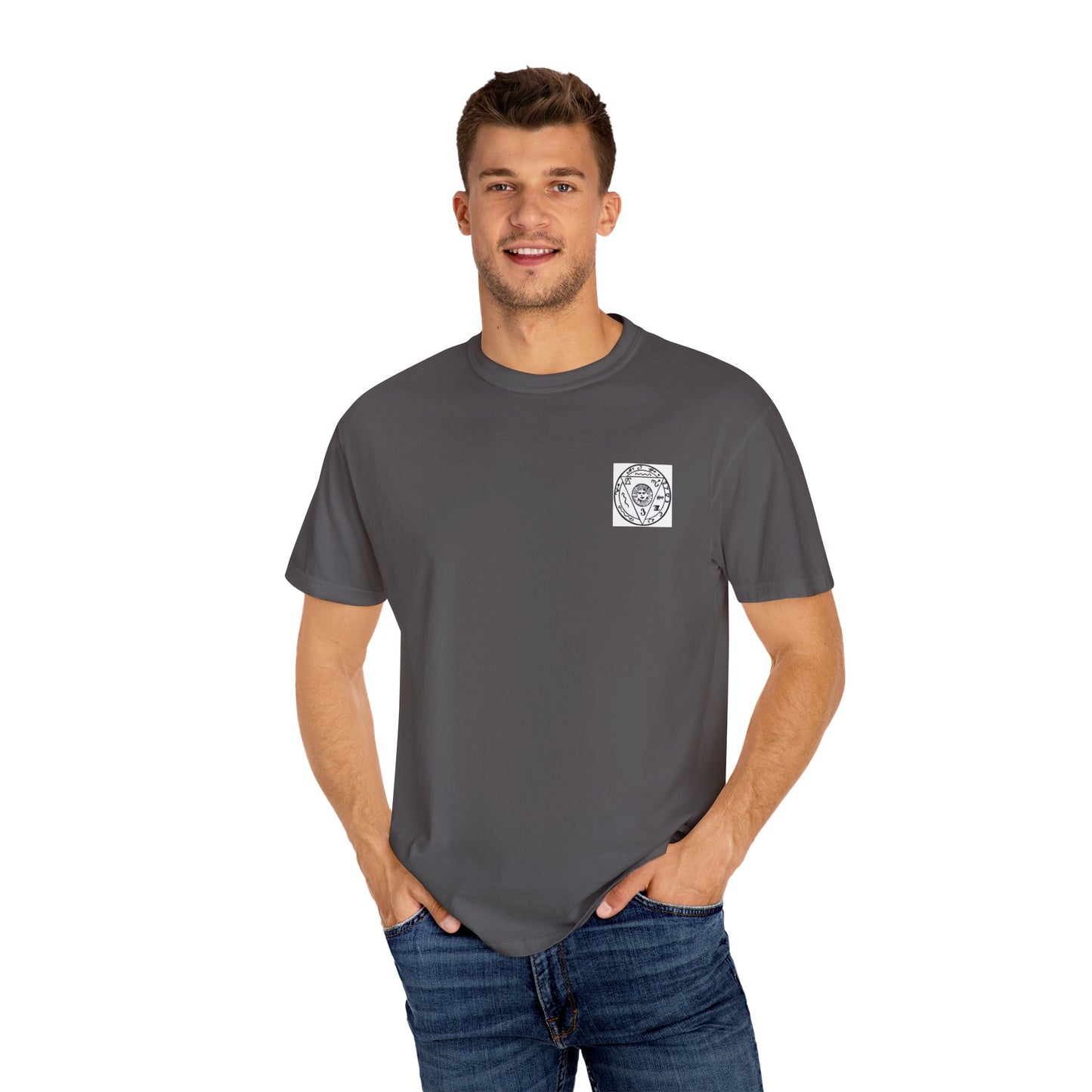 Protect the Traveler Talisman Unisex Garment-Dyed T-shirt