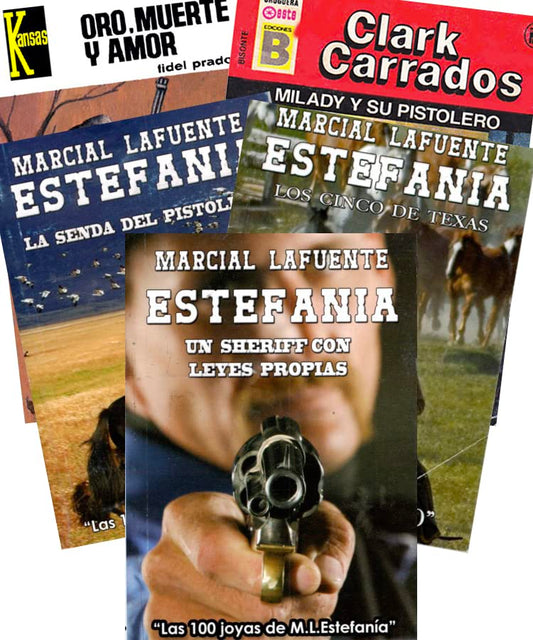 “Talismán del Demonio” Set de Cinco Novelas Por Marcial Lafuente Estefania y otros autores