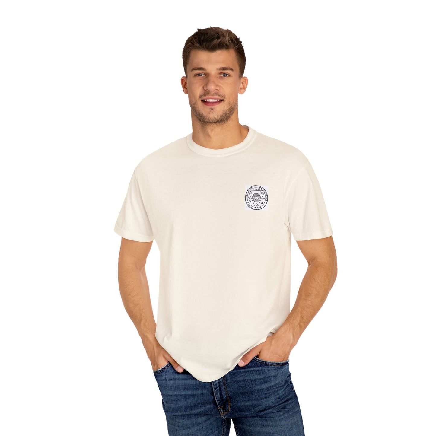 Protect the Traveler Talisman Unisex Garment-Dyed T-shirt