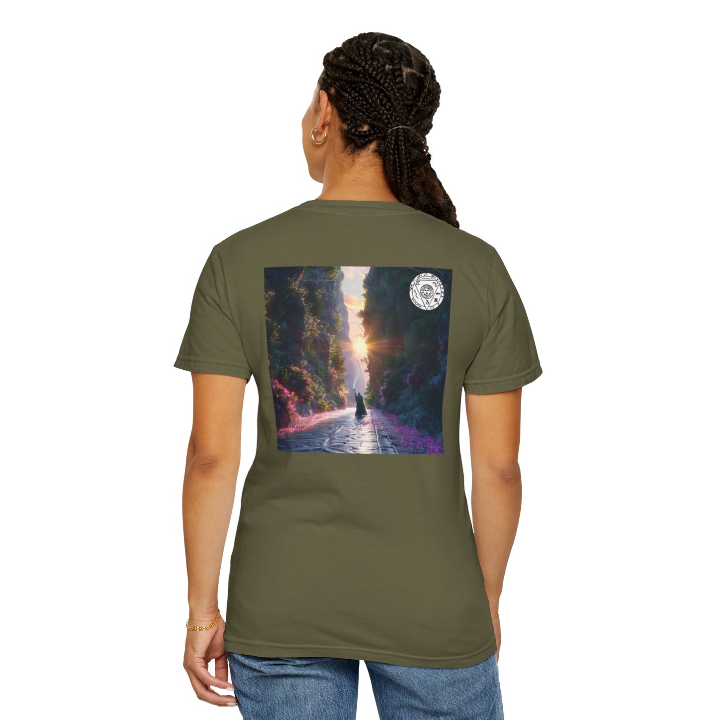 Protect the Traveler Talisman Unisex Garment-Dyed T-shirt