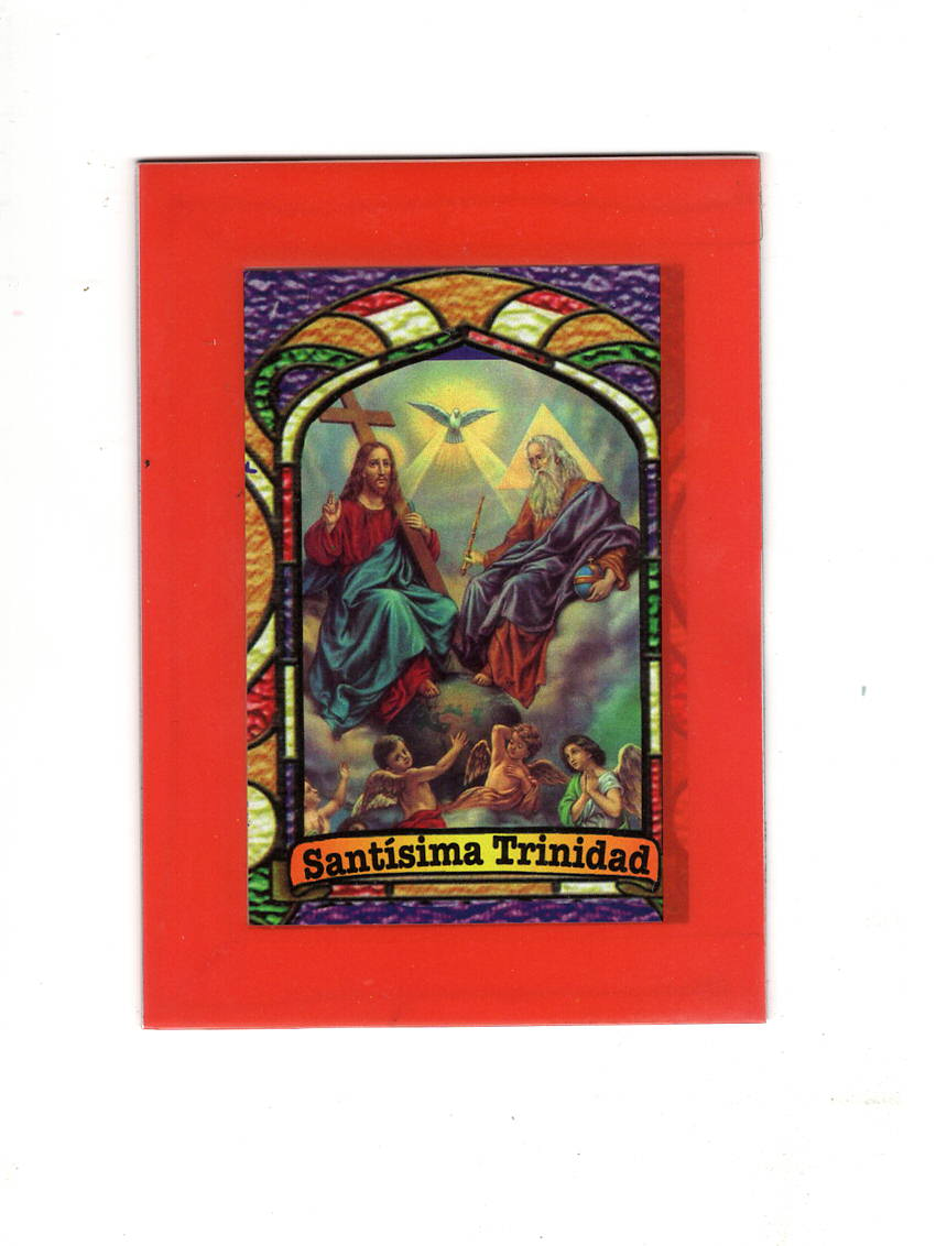 Holy Trinity Bilingual Prayer Card/ Estampa de la Santísima Trinidad
