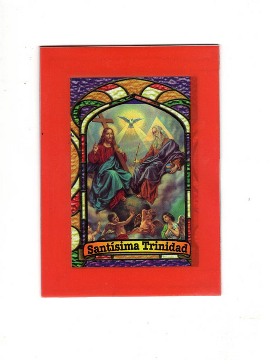 Holy Trinity Bilingual Prayer Card/ Estampa de la Santísima Trinidad