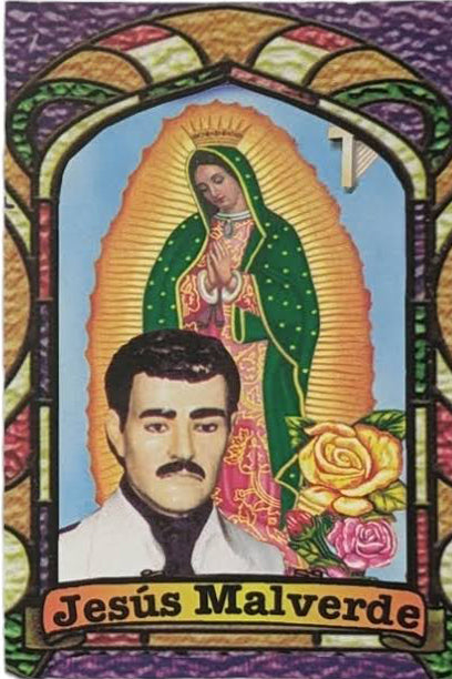 Jesús Malverde Estampa de Oración Bilingual Prayer card