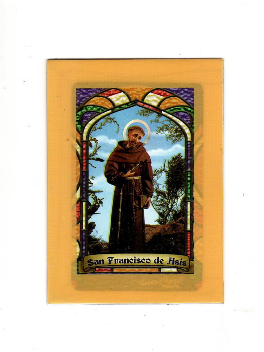 St. Francis of Asis Bilingual Prayer Card / Estampa de San Francisco