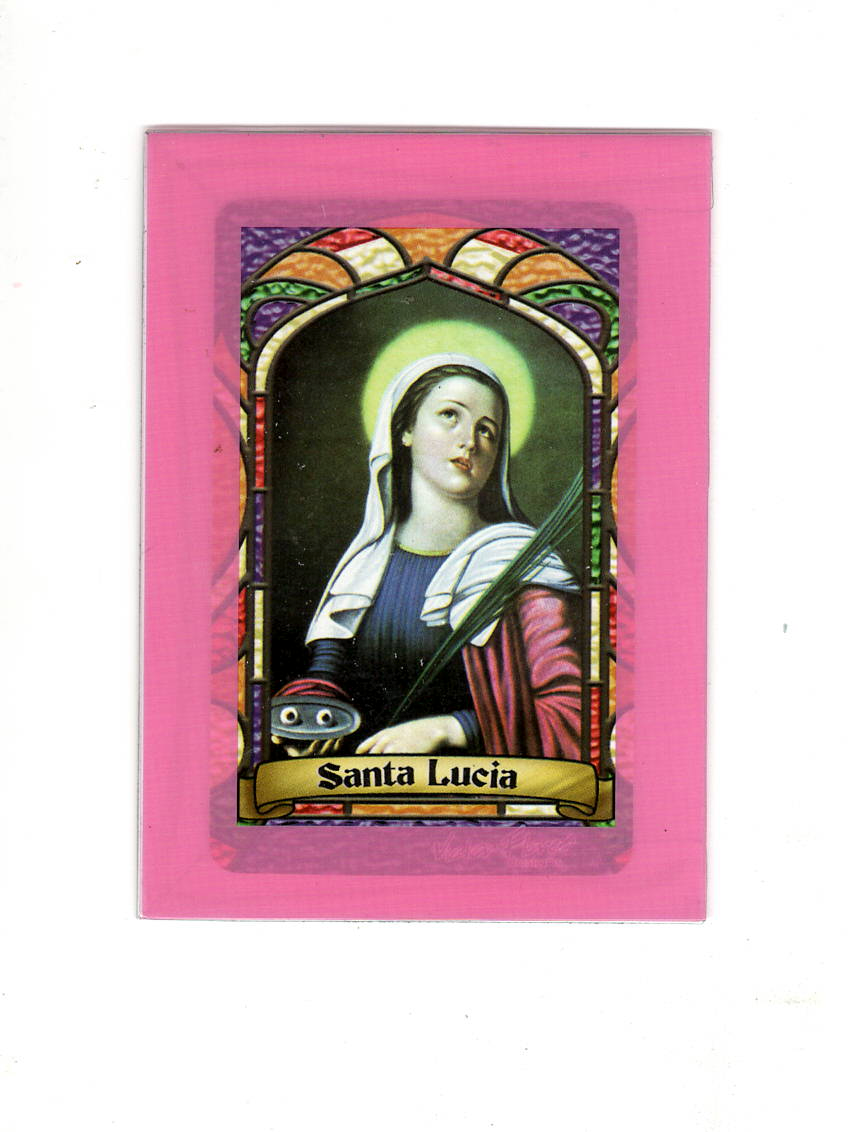 St. Lucy Prayer Card / Estampa de Santa Lucía