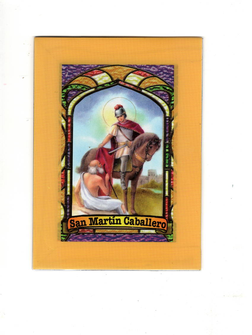 St. Martin Caballero Prayer Card / Estampa de San Martín Caballero