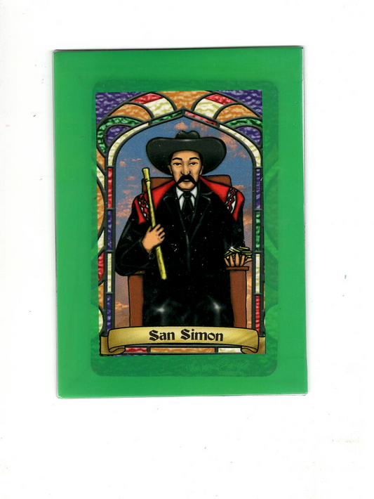 St. Simon Bilingual Prayer Card / Estampa de San Simón