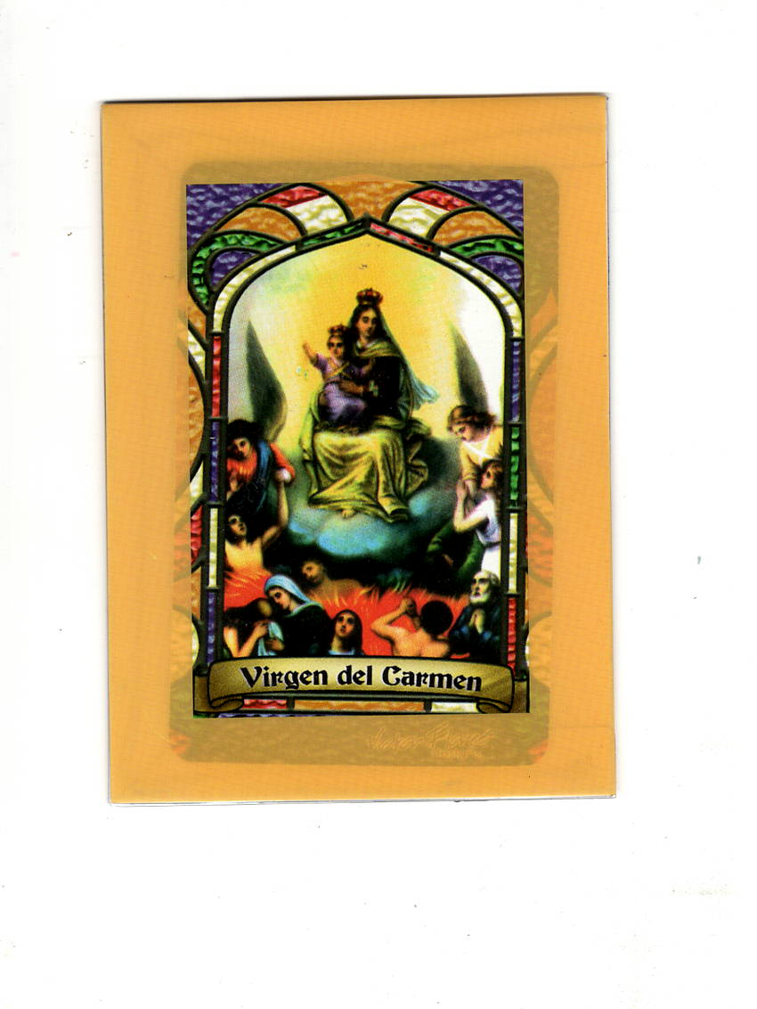 Virgin Carmen Prayer Card / Estampa de la Virgen del Carmen
