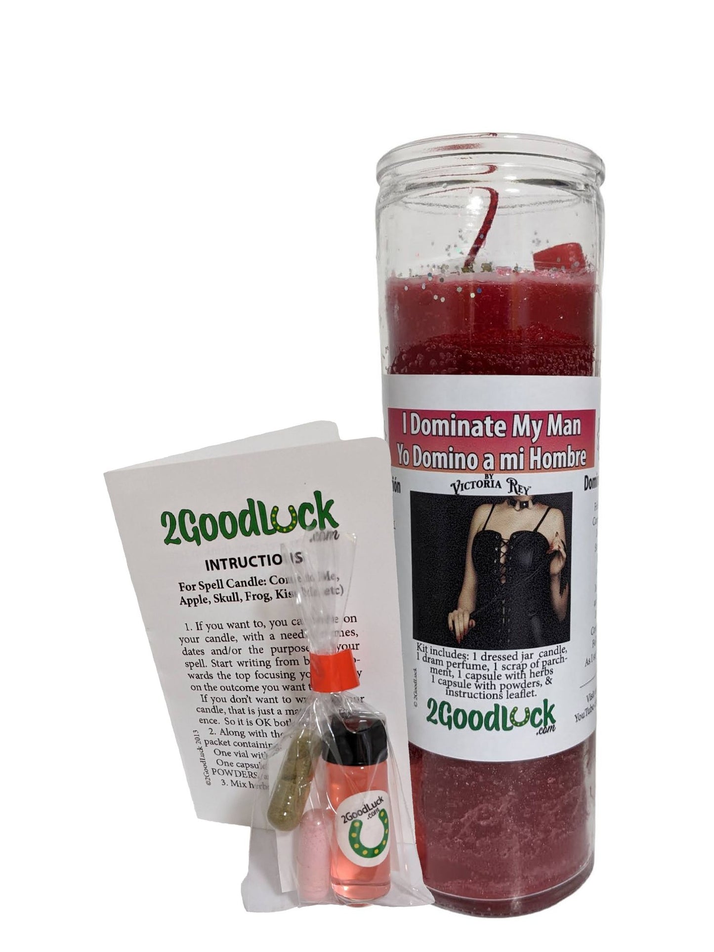 I Dominate my Man Dressed Candle Kit - Yo Domino a mi Hombre