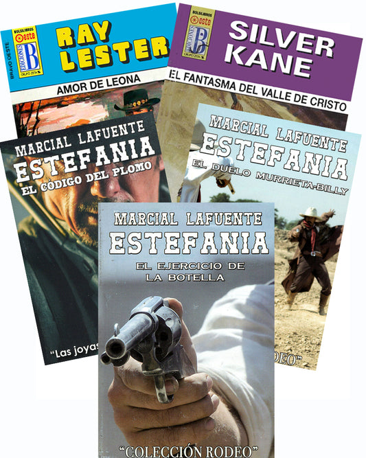 Río de Oro Set de Cinco Novelas Por Marcial Lafuente Estefania y otros autores