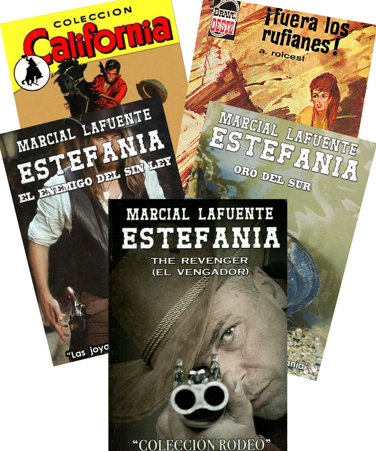 “La Llanura” Set de Cinco Novelas Por Marcial Lafuente Estefania y otros autores