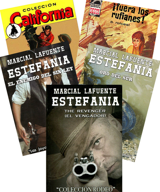 “La Llanura” Set de Cinco Novelas Por Marcial Lafuente Estefania y otros autores