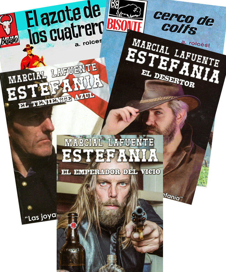 “Jinete Fantasma” Set de Cinco Novelas Por Marcial Lafuente Estefania y otros autores