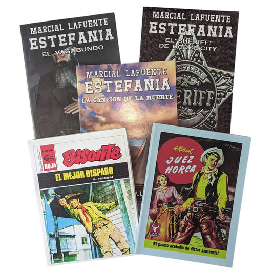 “Silencio Vengador” Set de Cinco Novelas Por Marcial Lafuente Estefania y otros autores