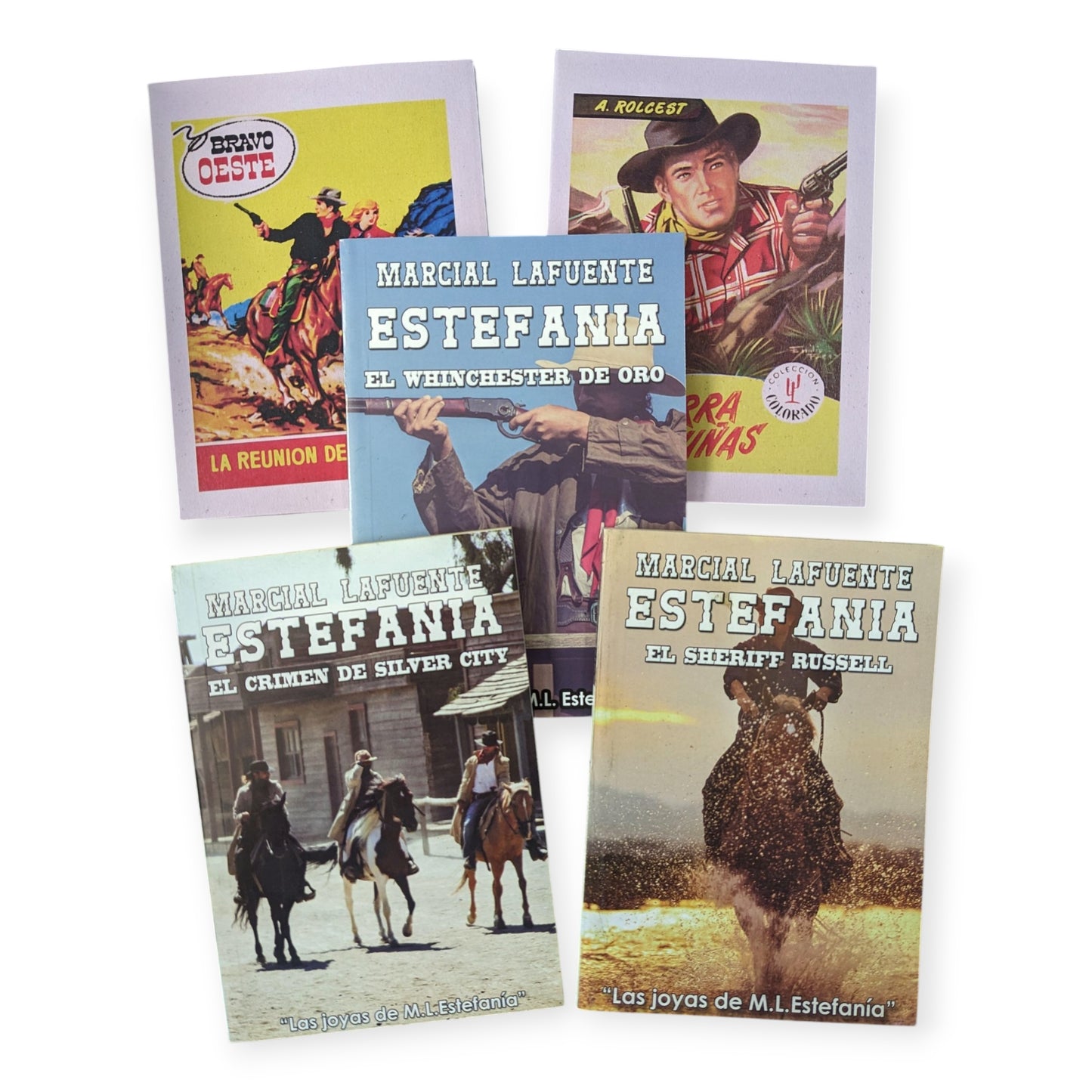 “Respuesta Inesperada” Set de Cinco Novelas Por Marcial Lafuente Estefania y otros autores