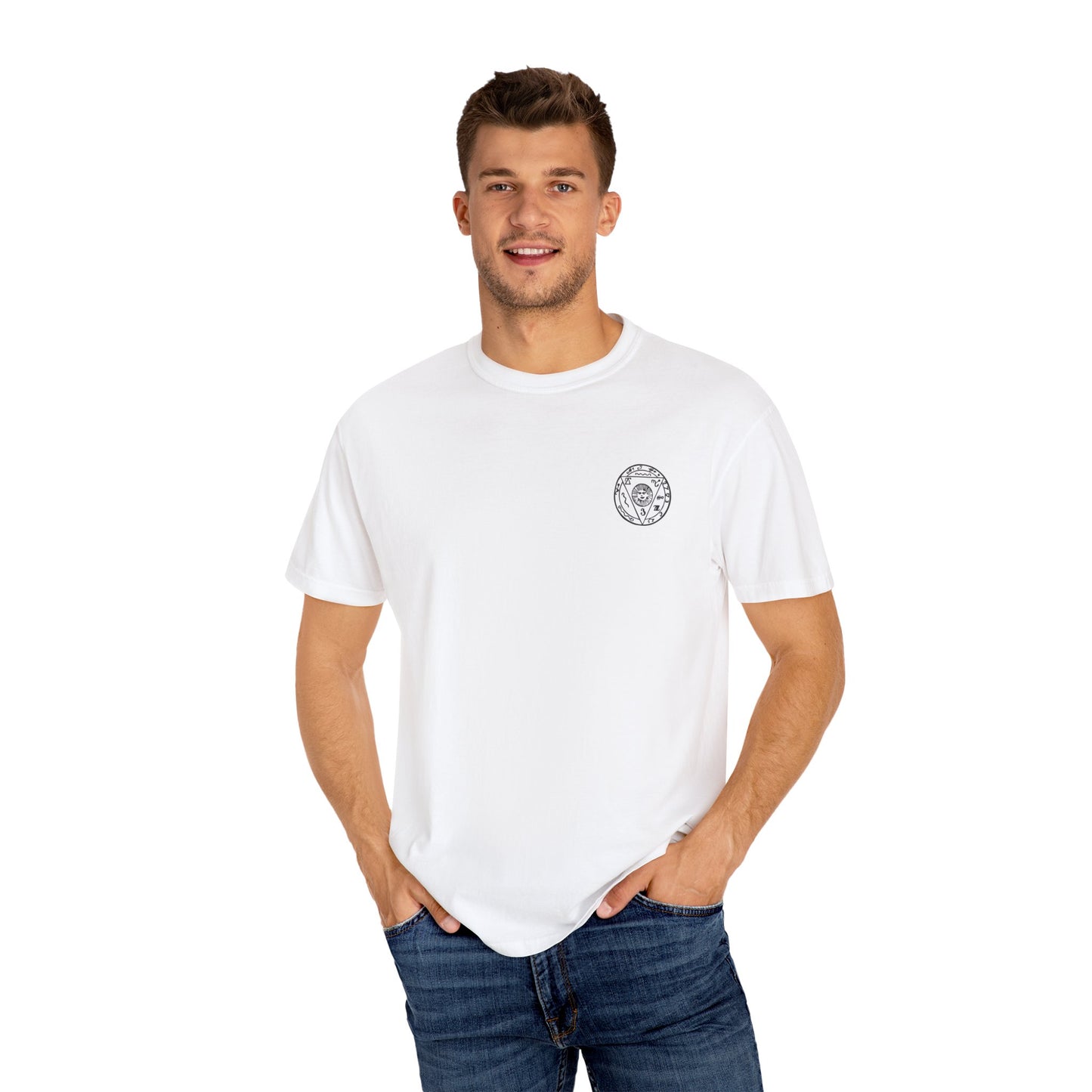 Protect the Traveler Talisman Unisex Garment-Dyed T-shirt