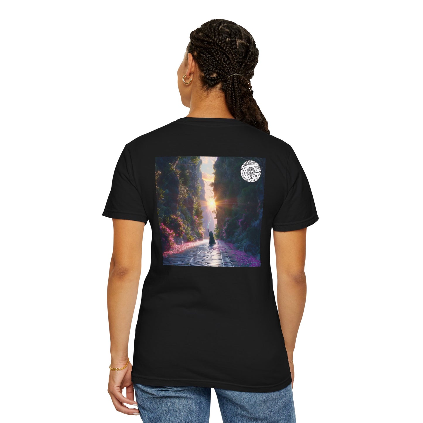 Protect the Traveler Talisman Unisex Garment-Dyed T-shirt