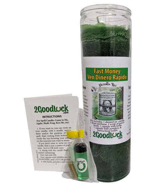 Fast Money Dressed Candle Kit  - Ven Dinero Rapido