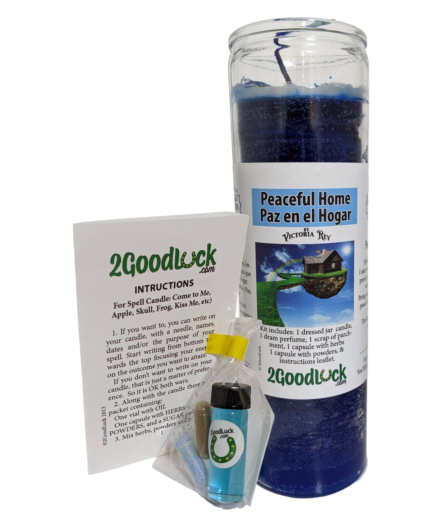 Peaceful Home Dressed Candle Kit - Paz En El Hogar