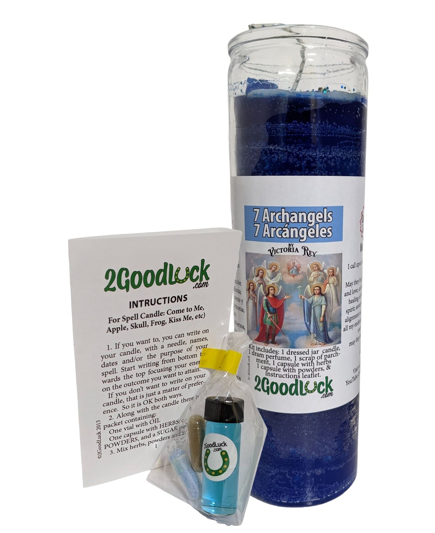 7 Archangels Dressed Candle Kit - 7 Arcangeles