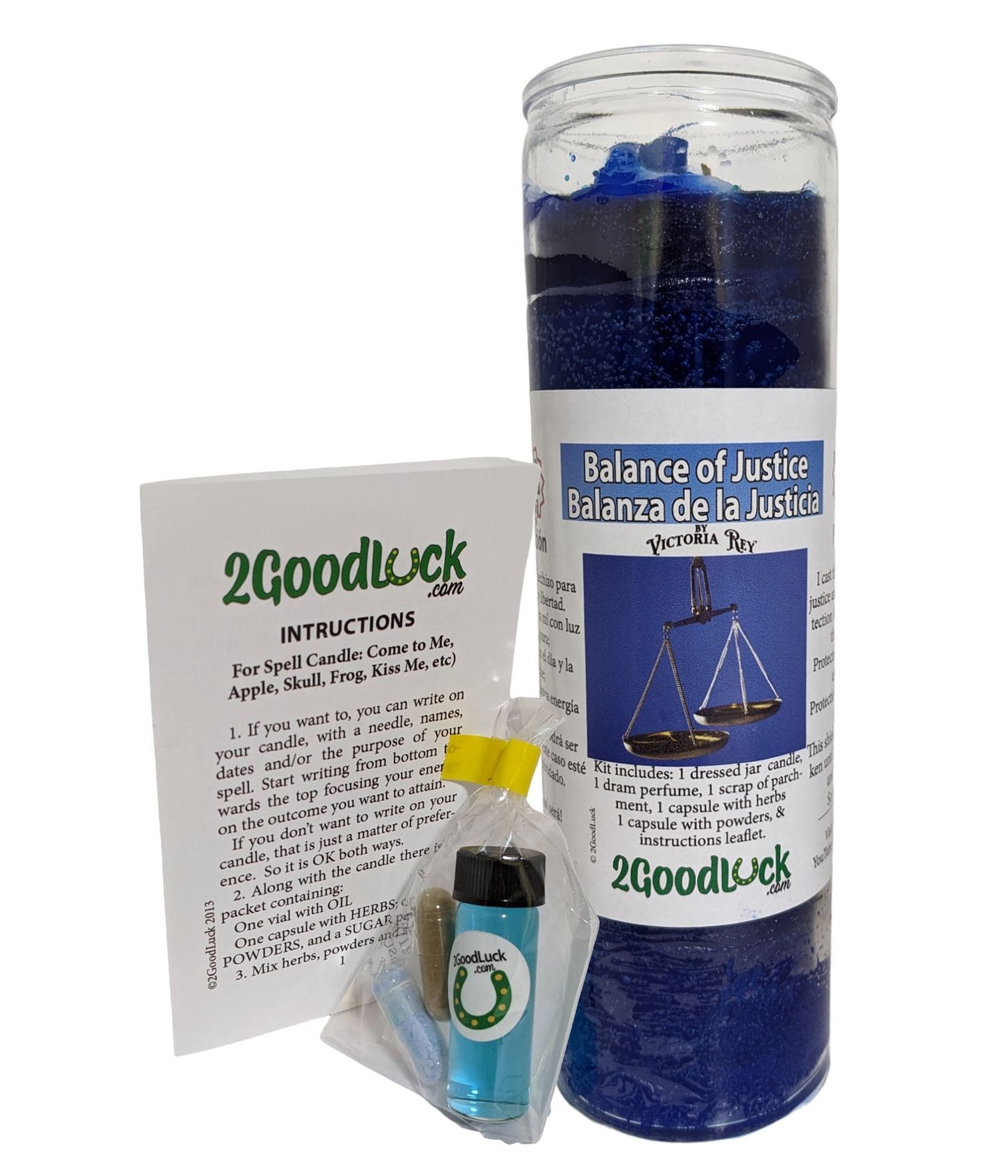 Balance of Justice Dressed Candle KIt - Balanza De La Justicia