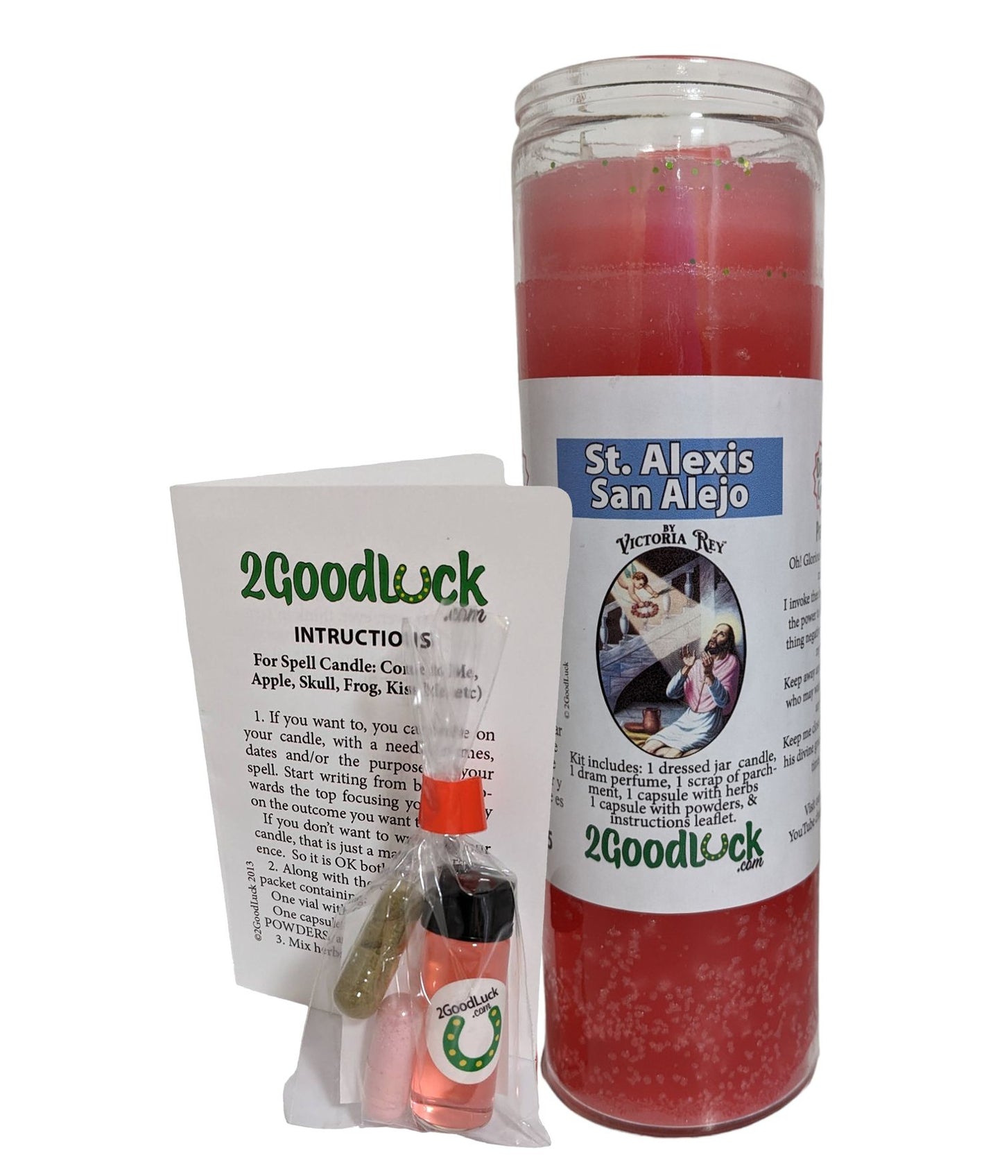 St. Alexis Dressed Candle Kit - San Alejo