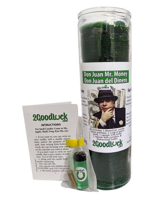 Don Juan Mr. Money Dressed Candle Kit - Don Juan Del Dinero