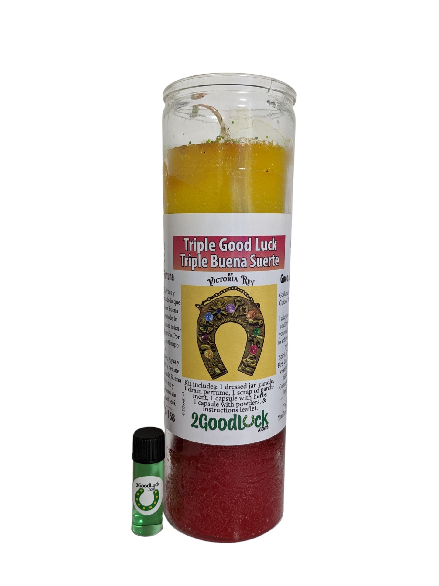 Triple Good Luck Dressed Candle Kit - Triple Suerte