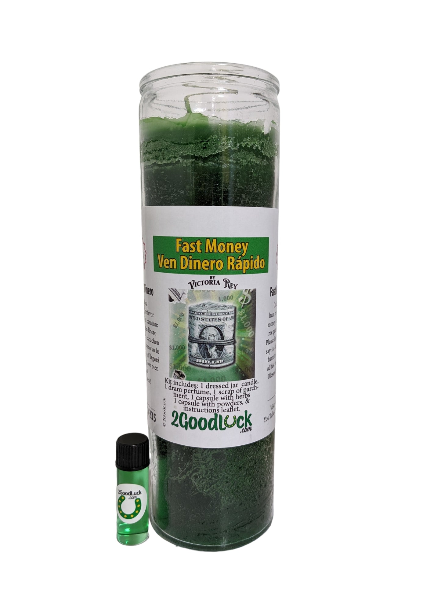 Fast Money Dressed Candle Kit  - Ven Dinero Rapido