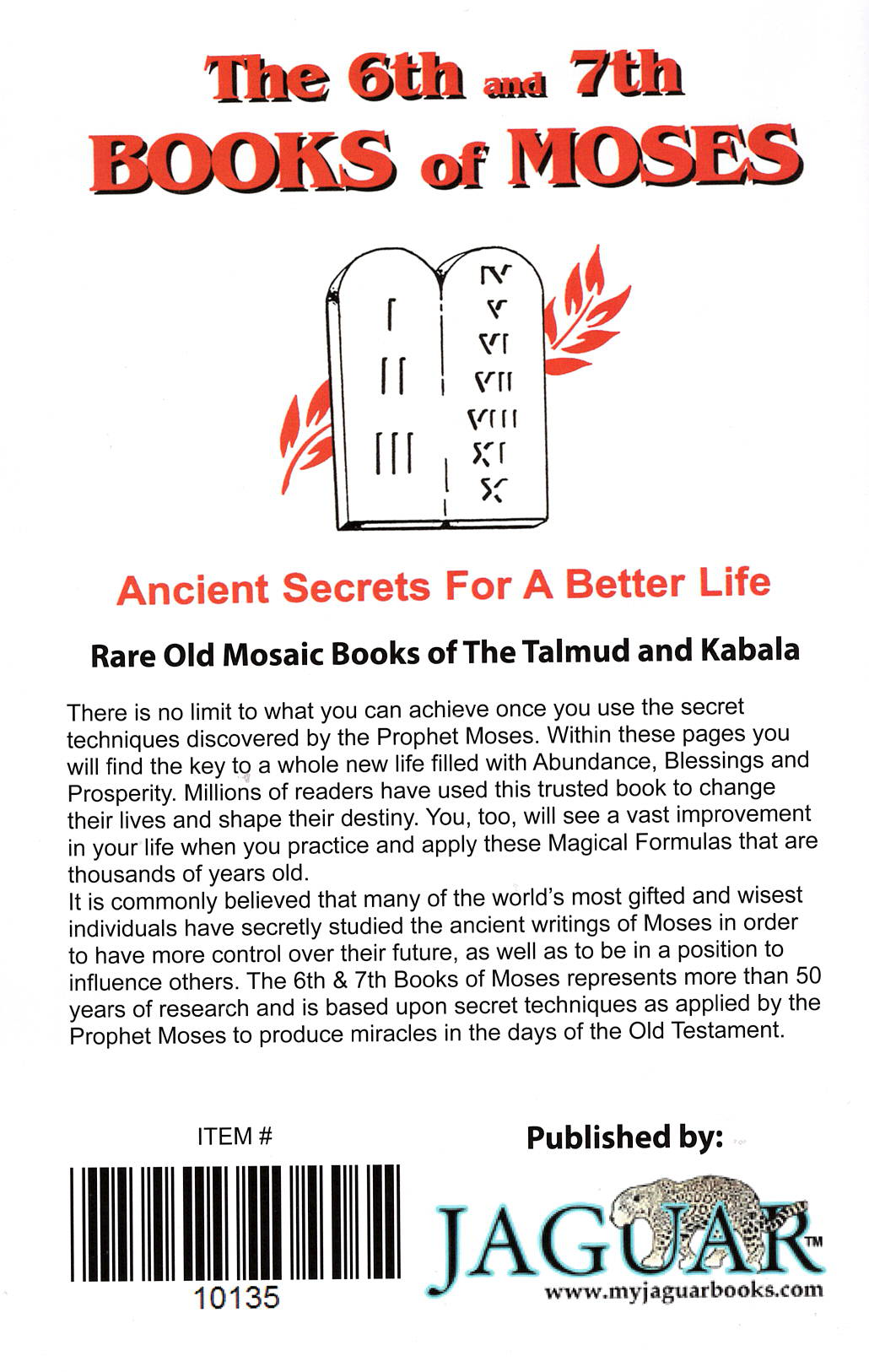 The 6th and 7th Books of Moses