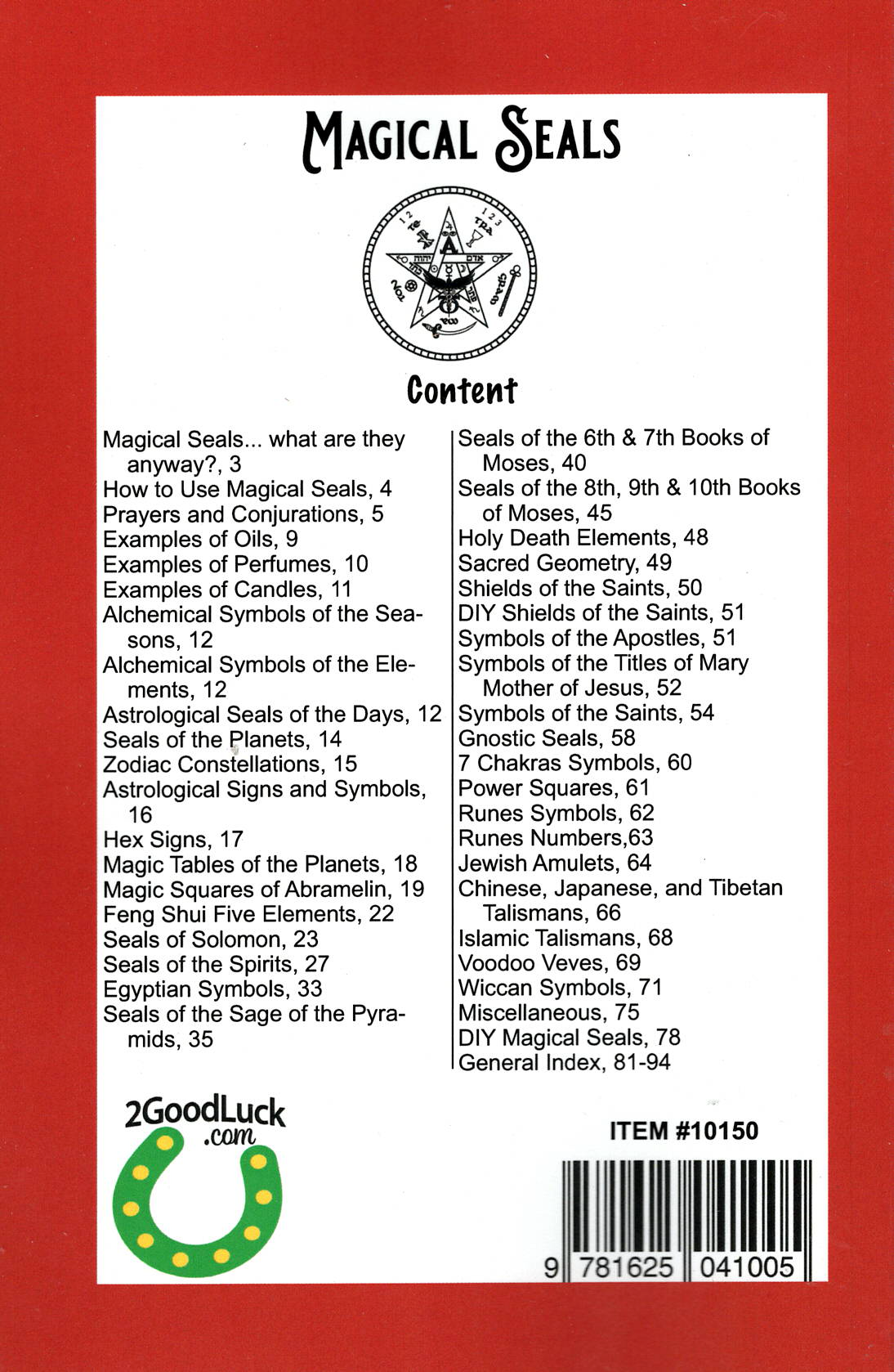 Magical Seals, Ancient Secrets of Amulets, Symbols And Talismans: Plus DIY Instructions to Make Your Own Magical Seals