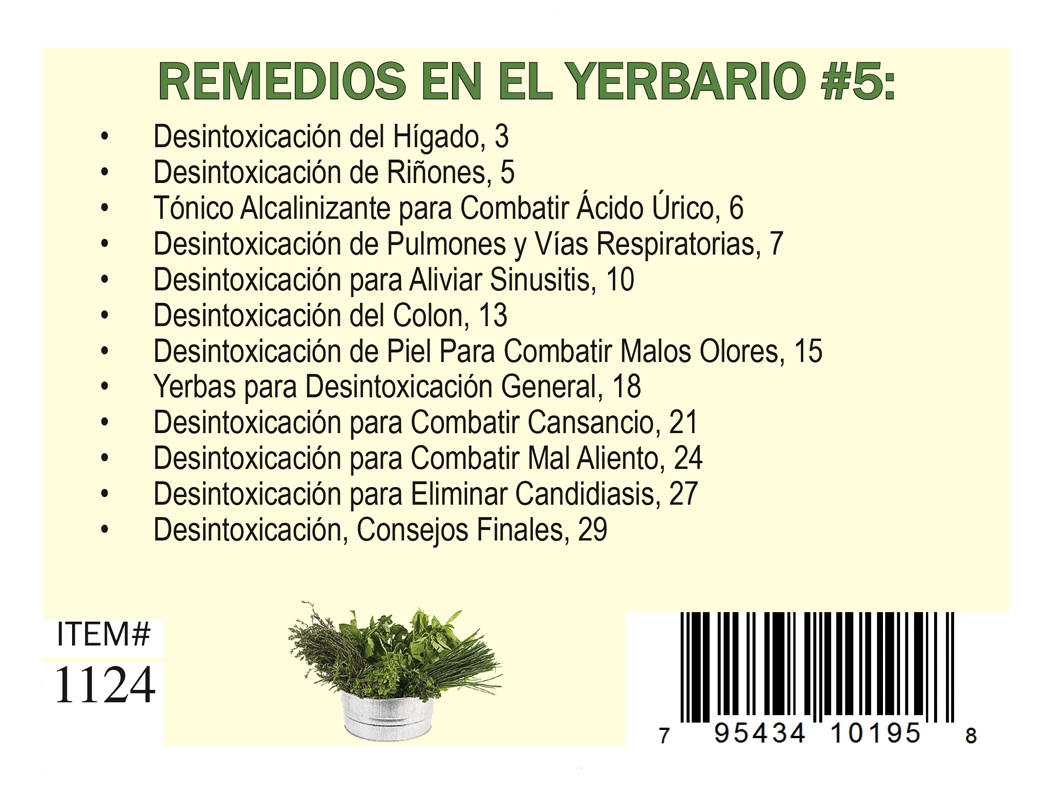 Yerbario Desintoxicación, por Sylvia Carlock