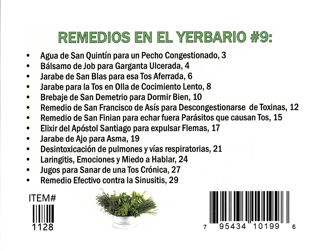 Yerbario Enfermedades de las Vías Respiratorias, por Sylvia Carlock