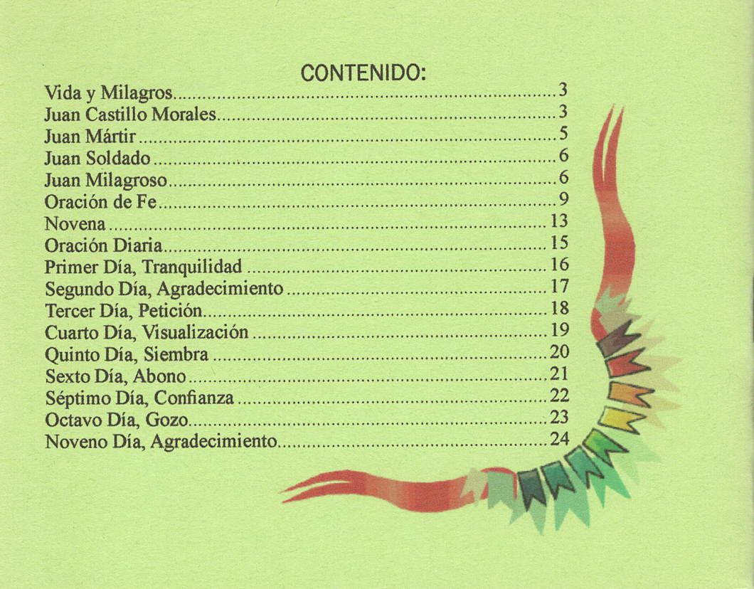 Novena y Oración de Fé Juan Soldado, por Victoria Rey