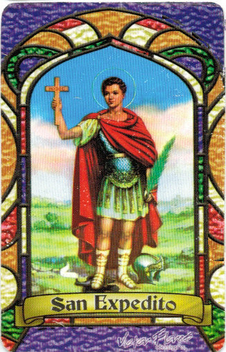 St. Expeditus Bilingual Prayer Card / Estampa de San Expedito - 2GoodLuck & My Jaguar Books