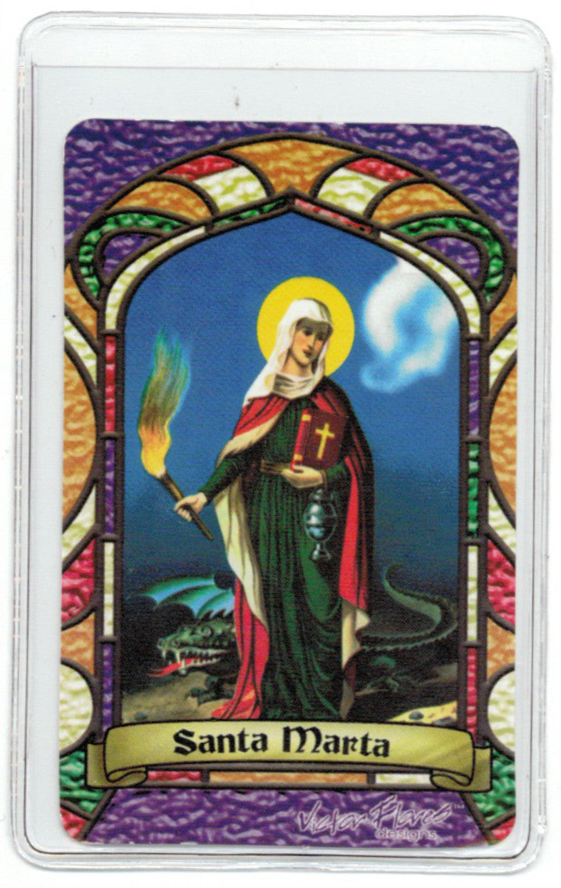St. Marta Bilingual Prayer card - Jaguar Books - 2