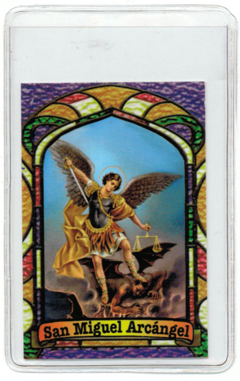 St. Michael Archangel Prayer Card / Estampa de San Miguel Arcángel