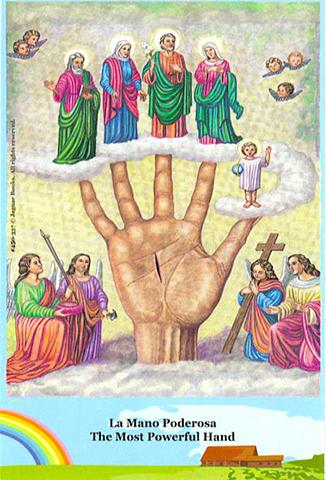 Set of Six Most Powerful Hand Postcards - Set de 6 Postales de la Mano Poderosa