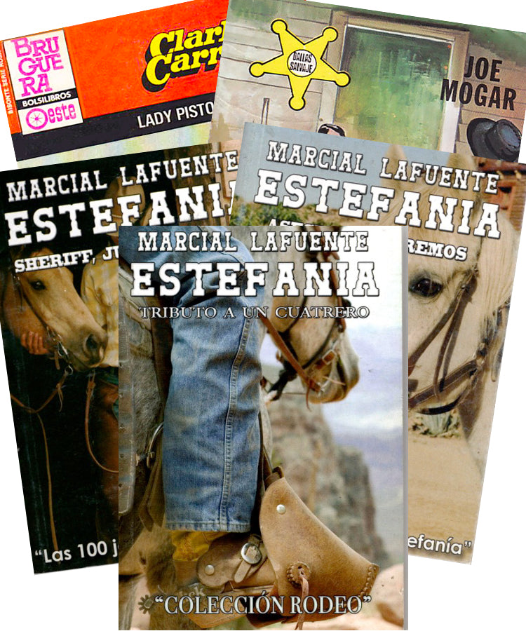 “Cartas Marcadas” Set CINCO Novelas Por Marcial Lafuente Estefania y otros autores