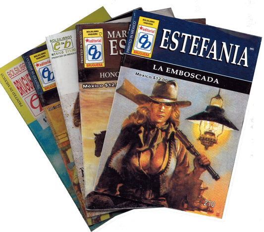 Set de 5 Novelas de Vaqueros de Estefanía y otros Autores. - 2GoodLuck