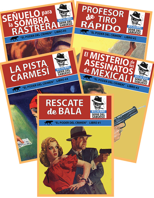 El Poder del Crimen - Set de Cinco Novelas De Aventuras, Policiaca, Acción Y Calle Violenta