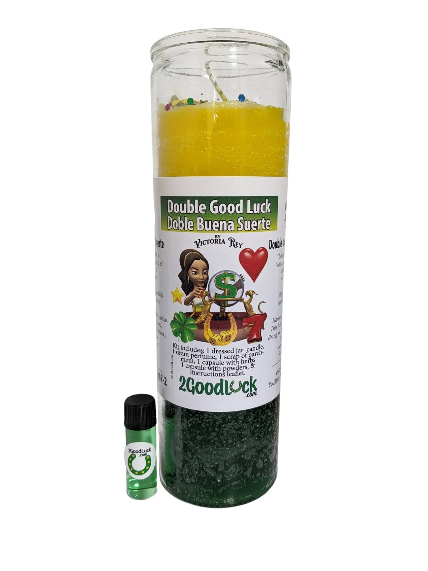 Double Good Luck Dressed Candle Kit - Doble Suerte