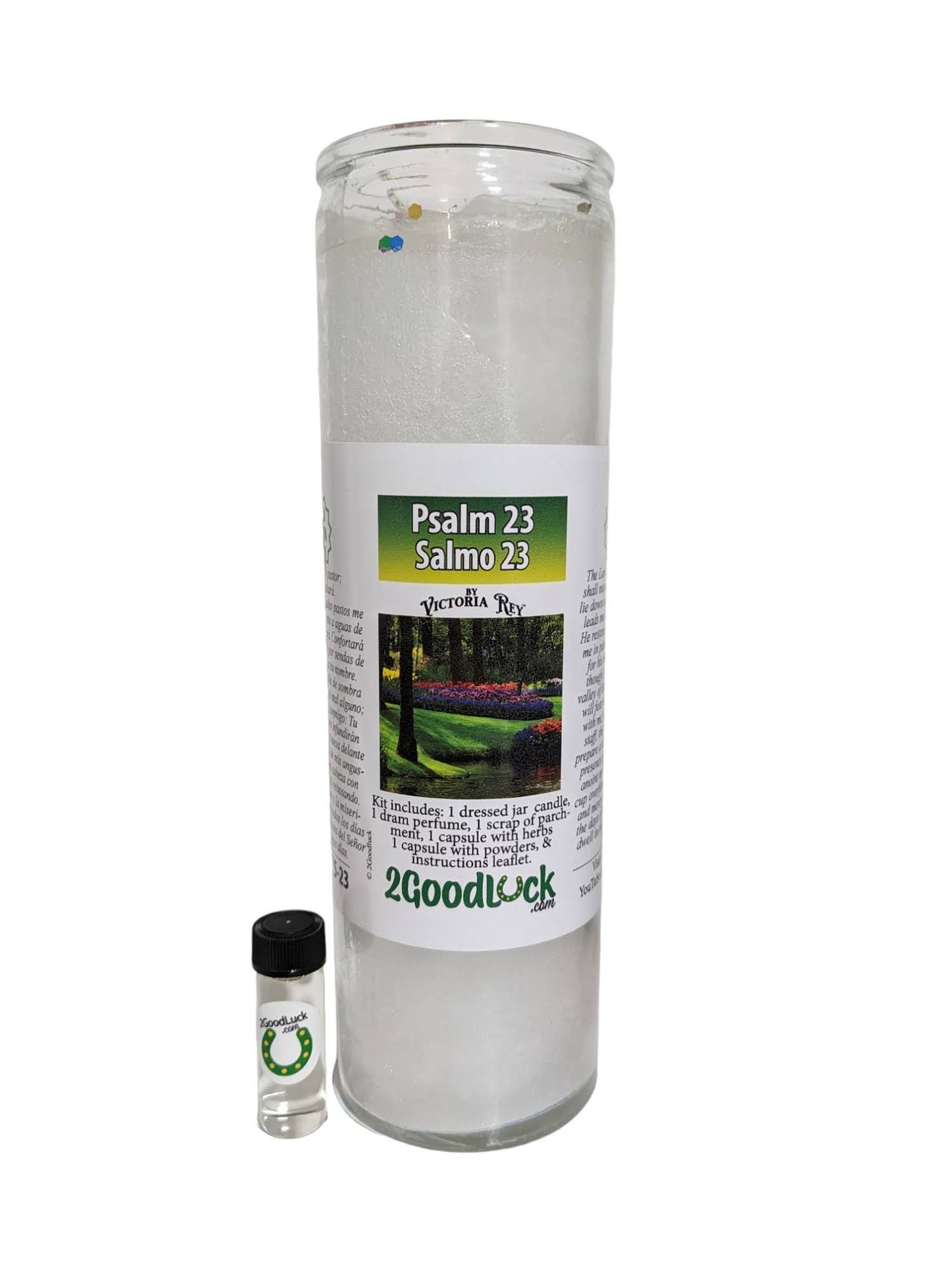 Psalm 23 Dressed Candle Kit - Salmo 23