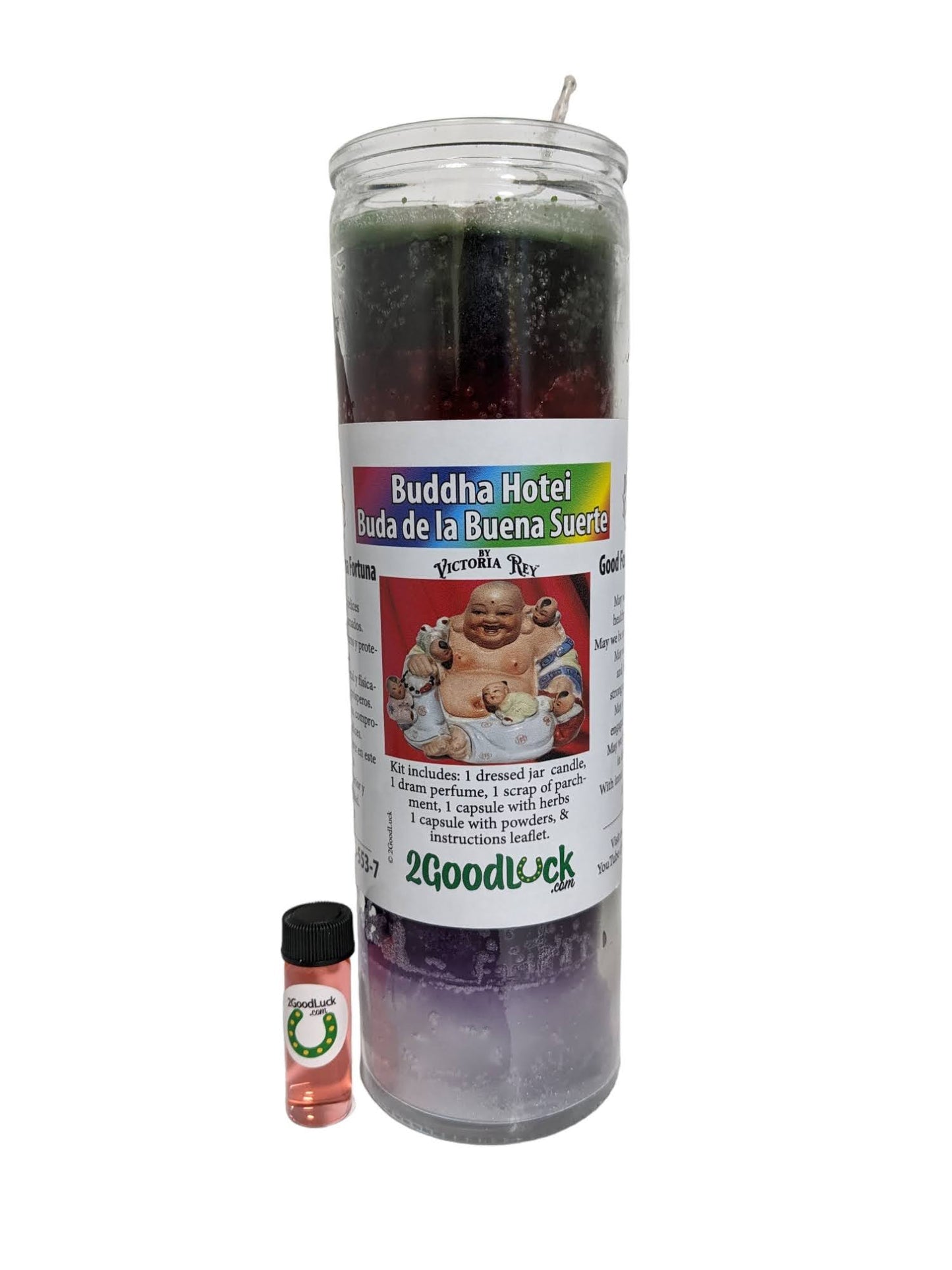 Buddha 7 colors Dressed Candle Kit - Buda 7 colores