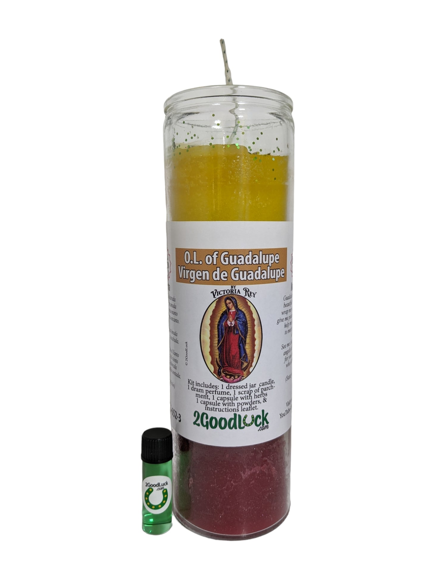 Our Lady of Guadalupe Dressed Candle Kit - Virgen de Guadalupe