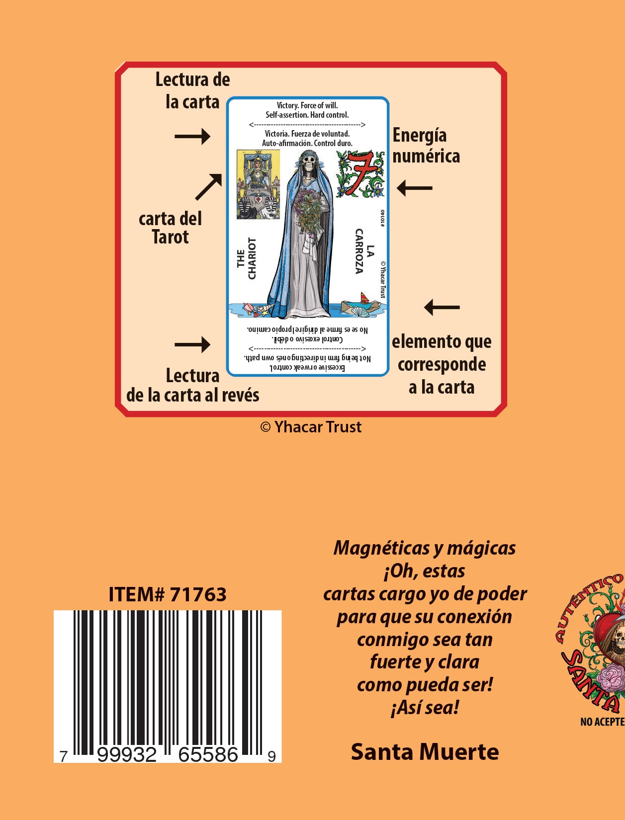 Nuevo Tarot Arcanos Mayores con la Santísima Muerte