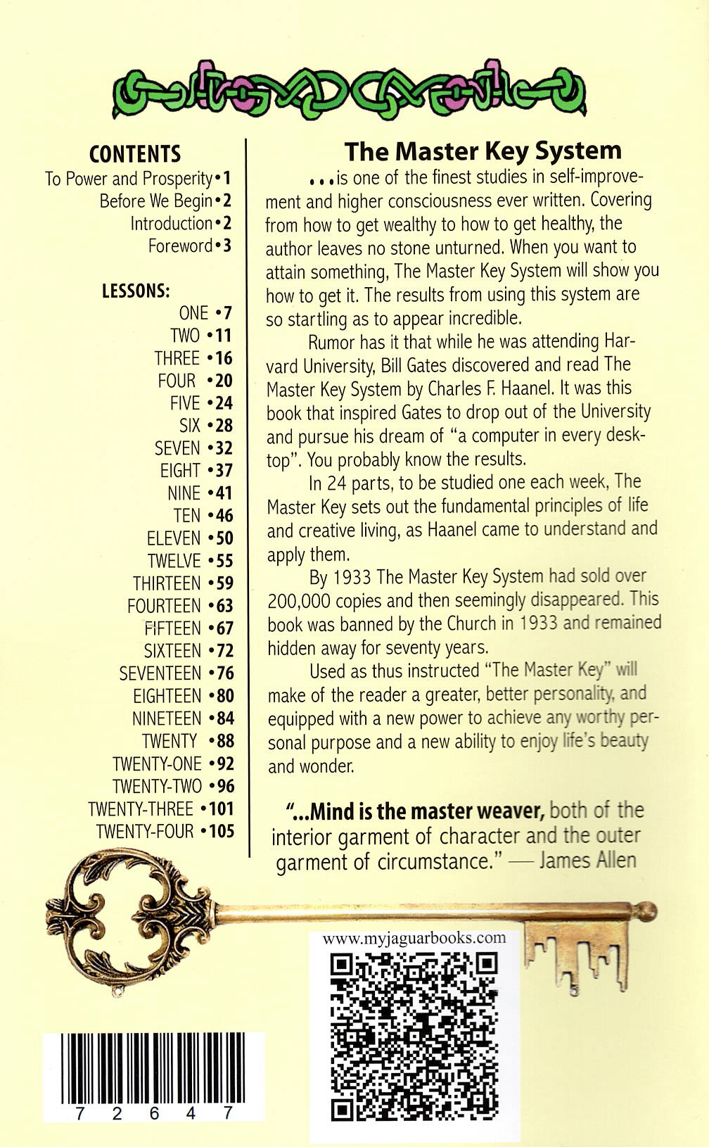 Master Key System, by Charles F. Haanel