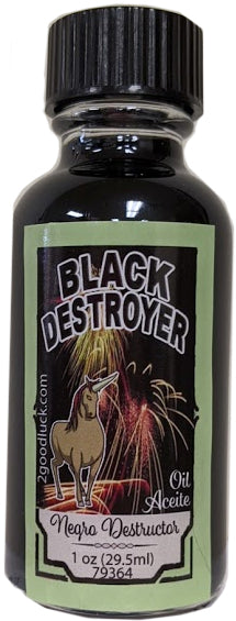 Black Destroyer Spiritual Oil / Aceite Espiritual Negro Destructor