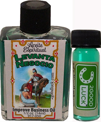 Improve Business Spiritual Oil With 1 Dram Perfume Set / Aceite Espiritual Levanta Negocio