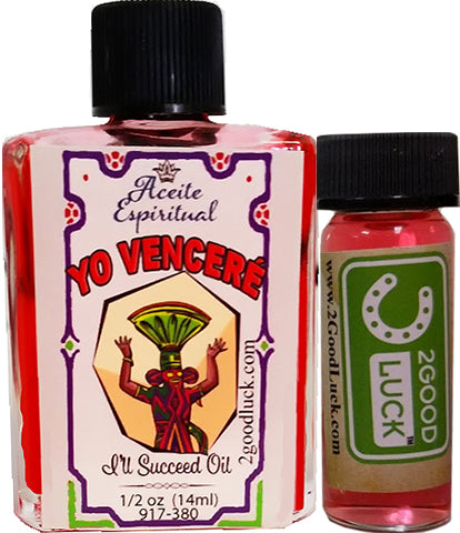 I'll Succeed Spiritual Oil With 1 Dram Perfume Set / Aceite Espiritual Yo Venceré